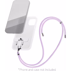 My Style Lanyard Universeel Telefoonkoord Verstelbaar - Paars