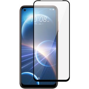 Mobigear Premium HTC Desire 22 Pro Glazen Screenprotector - Case Friendly - Zwart