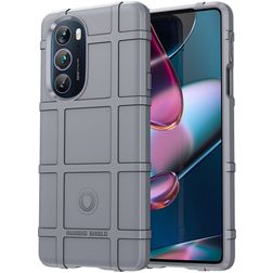 Mobigear Rugged Shield Motorola Edge 30 Pro Hoesje Flexibel TPU Backcover Shockproof - Grijs