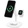 Mobigear MagStation Pro 3in1 MagSafe Oplaadstation voor iPhone / AirPods en Apple Watch - Wit