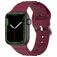 Mobigear Bumpy Siliconen Apple Watch Bandje Gespsluiting - 49/46/45/44 mm - Bordeaux Rood