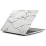 Mobigear Marble MacBook Pro 16 Inch (2021-2026) Hoes Hardshell Laptopcover MacBook Case - Wit - Model A2485 / A2780 / A2991 / A3186 / A3428 / A3429