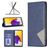 Mobigear Rhombus Slim Samsung Galaxy A73 Hoesje Bookcase - Blauw
