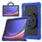 Mobigear RingGuard Samsung Galaxy Tab S10 Ultra Hoes Hard Kunststof,Siliconen Backcover + Stylus Houder + Schouderband + Standaard - Blauw