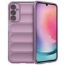 Mobigear Bumpy Samsung Galaxy A24 Hoesje Flexibel TPU Backcover - Paars