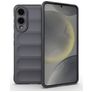 Mobigear Bumpy Samsung Galaxy S25 Edge Hoesje Flexibel TPU Backcover - Grijs