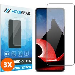 Mobigear Premium Motorola ThinkPhone Glazen Screenprotector - Case Friendly - Zwart (3-Pack)