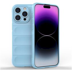Mobigear Bumpy iPhone 15 Pro Max Hoesje Flexibel TPU Backcover - Blauw