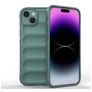 Mobigear Bumpy iPhone 15 Plus Hoesje Flexibel TPU Backcover - Groen