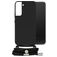 Mobilize Lanyard Gelly Samsung Galaxy S22 Flexibel TPU Hoesje met koord - Zwart