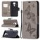 Mobigear Butterfly Xiaomi Redmi Note 9 Hoesje Bookcase Portemonnee - Grijs