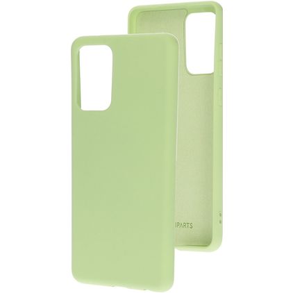 Mobiparts Samsung Galaxy A72 Siliconen Hoesje Backcover - Pistache Green
