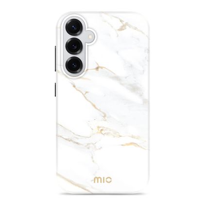 MIO Samsung Galaxy S25 Plus MagSafe Hoesje Hardcase Backcover - White Marble