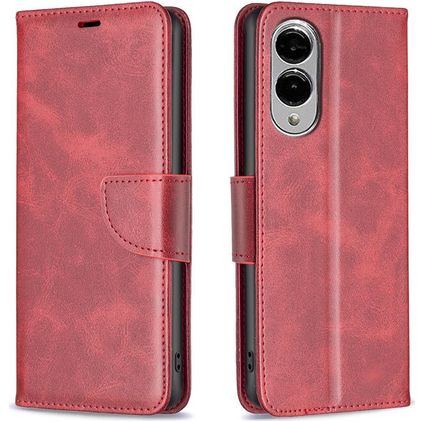 Mobigear Excellent Samsung Galaxy S25 Edge Hoesje Bookcase Portemonnee - Rood