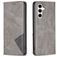 Mobigear Rhombus Slim Samsung Galaxy S23 FE Hoesje Bookcase - Grijs