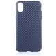 Mobigear Racing iPhone XS Max Hoesje Flexibel TPU Backcover - Blauw