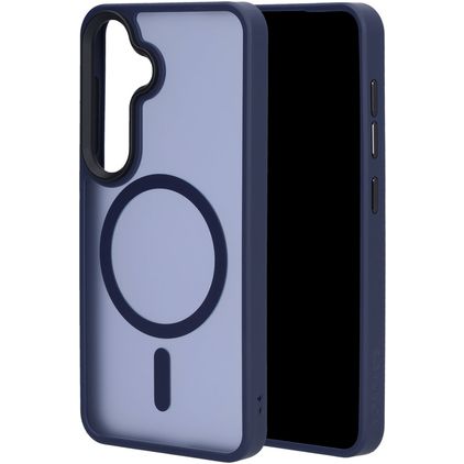Mobiparts Hardcover Samsung Galaxy S25 MagSafe Hoesje Hardcase Backcover - Satin Blue