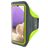 Mobiparts Comfort Fit Telefoonhouder Hardlopen Samsung Galaxy A32 5G Sport Hoesje Neopreen Sportarmband - Neon Green