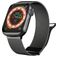 Mobigear Luxury Loop Milanese Apple Watch Bandje Magneetsluiting - 49/46/45/44 mm - Grijs