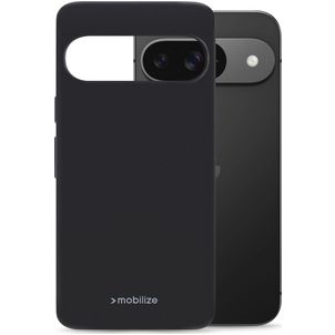 Mobilize Rubber Gelly Google Pixel 9 Hoesje Flexibel TPU Backcover - Zwart
