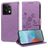 Mobigear Flowers POCO X6 Hoesje Bookcase Portemonnee - Paars