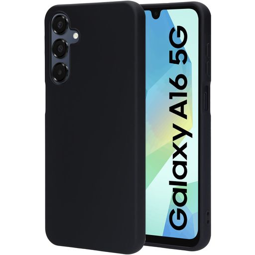 Mobiparts Samsung Galaxy A16 Siliconen Hoesje Backcover - Zwart