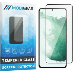 Mobigear Premium Samsung Galaxy S22 Glazen Screenprotector - Case Friendly - Zwart