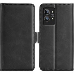 Mobigear Slim Magnet Realme GT2 Pro Hoesje Bookcase Portemonnee - Zwart