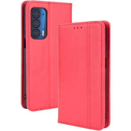Mobigear Sensation Motorola Edge (2021) Hoesje Bookcase Portemonnee - Rood