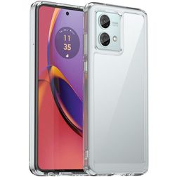 Mobigear Crystal Doorzichtig Motorola Moto G84 Hoesje Hardcase Backcover - Transparant