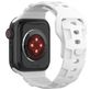 Mobigear Sport Armor Siliconen Apple Watch Bandje Druksluiting - 42/41/40/38 mm - Wit