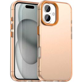 Mobigear Crystal iPhone 17 Hoesje Hardcase Backcover - Oranje