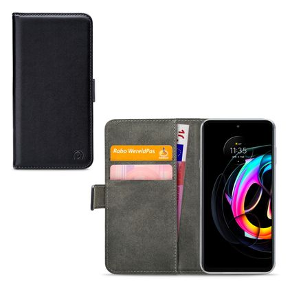 Mobilize Classic Gelly Wallet Motorola Edge 20 Lite Hoesje Bookcase Portemonnee - Zwart