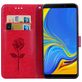 Mobigear Roses Samsung Galaxy A9 (2018) Hoesje Bookcase Portemonnee - Rood
