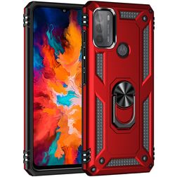 Mobigear Armor Ring Motorola Moto G50 Hoesje Hardcase Backcover Shockproof met Ringhouder - Rood