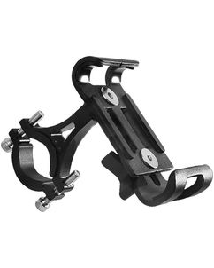 Mobigear Alloy Fixing Telefoonhouder Fiets / Motor Fietsstuur Bevestiging Klem Universeel - Zwart