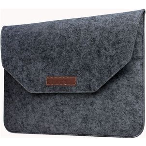 Mobigear Envelope Vilt Laptop Sleeve 13 inch Laptophoes - Zwart