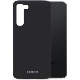 Mobilize Rubber Gelly Samsung Galaxy S23 FE Hoesje Flexibel TPU Backcover - Matt Black