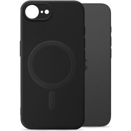 My Style Protective Flex iPhone 16e MagSafe Hoesje Flexibel TPU Backcover - Zwart