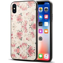 Mobigear Design iPhone XS Max Hoesje Flexibel TPU Backcover - Pion
