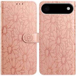 Mobigear Flowers iPhone Air Hoesje Bookcase Portemonnee - Roségoud