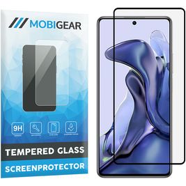 Mobigear Premium Xiaomi 11T Glazen Screenprotector - Case Friendly - Zwart