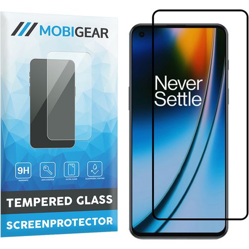 Mobigear Premium OnePlus Nord 2 Glazen Screenprotector - Case Friendly - Zwart