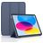 Mobigear Tri-Fold Gel iPad 11 (2025) Hoes TPU,Kunstleer Bookcase - Donkerblauw