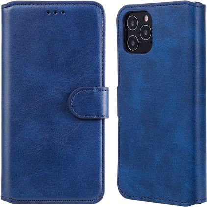 Mobigear Wallet iPhone 12 Pro Hoesje Bookcase Portemonnee - Blauw