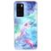 Mobigear Marble Huawei P40 Hoesje Flexibel TPU Backcover - Blauw