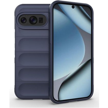 Mobigear Bumpy Google Pixel 10 Pro Hoesje Flexibel TPU Backcover - Blauw