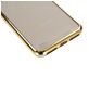 Mobigear Royal iPhone XR Hoesje Flexibel TPU Backcover - Transparant / Goud