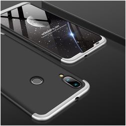 Mobigear TriGuard Xiaomi Mi Play Hoesje Hardcase Backcover - Zwart / Zilver