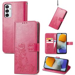 Mobigear Clover Samsung Galaxy M23 Hoesje Bookcase Portemonnee - Magenta